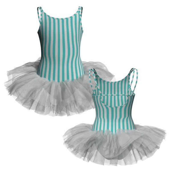 tutu danza in lycra stampata bretelle tuv21322