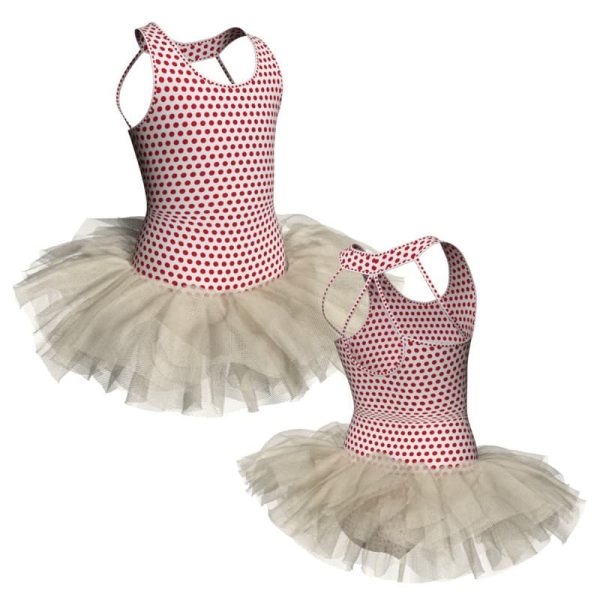 tutu danza in lycra stampata bretelle tuv214