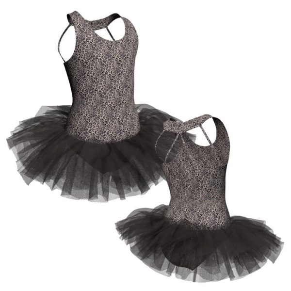 tutu danza in lycra stampata bretelle tuv21422