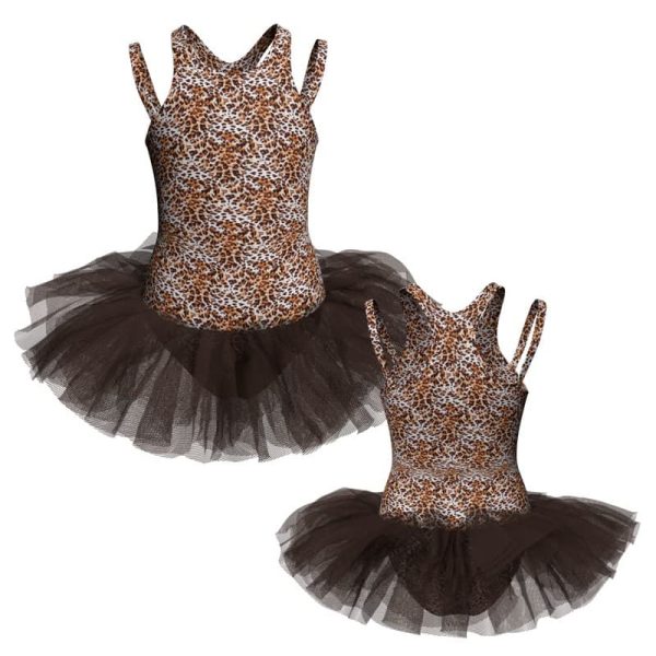 tutu danza in lycra stampata bretelle tuv222