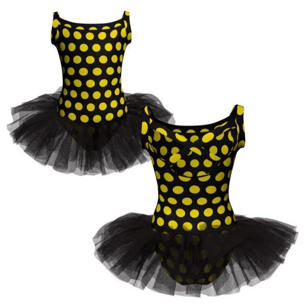 tutu danza in lycra stampata bretelle tuv224