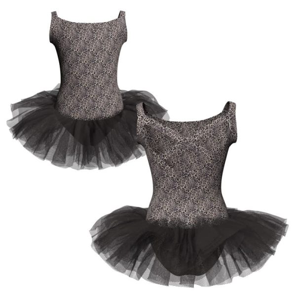 tutu danza in lycra stampata bretelle tuv22422