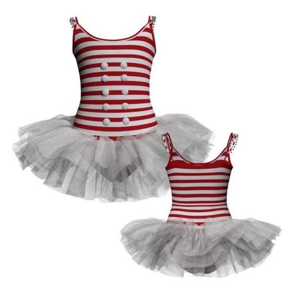 tutu danza in lycra stampata bretelle tuv2502