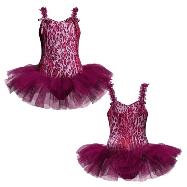 tutu danza in lycra stampata bretelle tuv2605