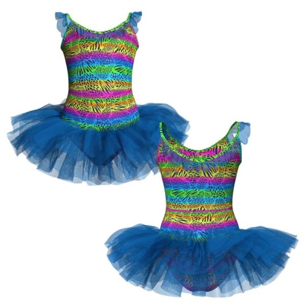 tutu danza in lycra stampata bretelle tuv2642