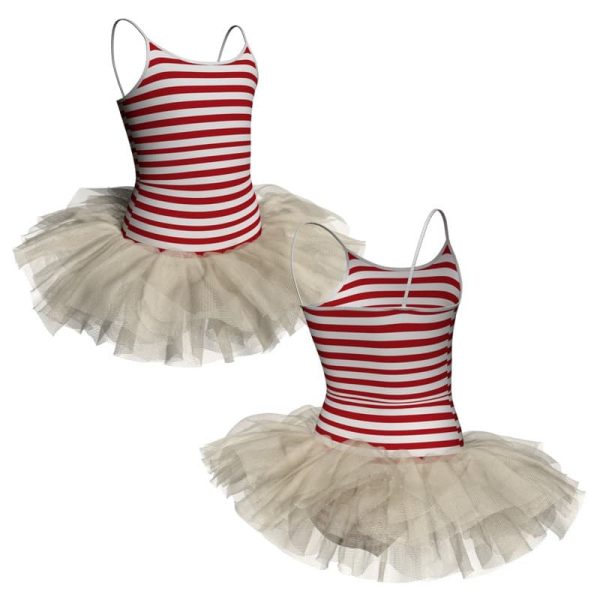 tutu danza in lycra stampata bretelle tuv399