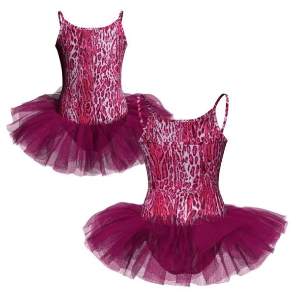 tutu danza in lycra stampata bretelle tuv400