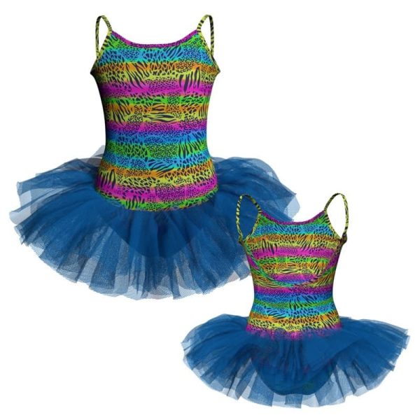 tutu danza in lycra stampata bretelle tuv41822