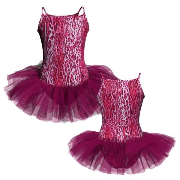 tutu danza in lycra stampata bretelle tuv42022