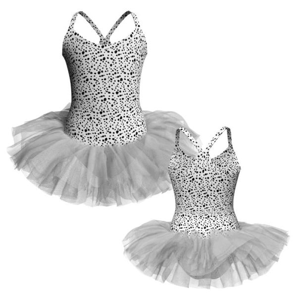 tutu danza in lycra stampata bretelle tuv43422