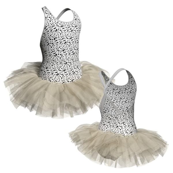 tutu danza in lycra stampata bretelle tuv43622