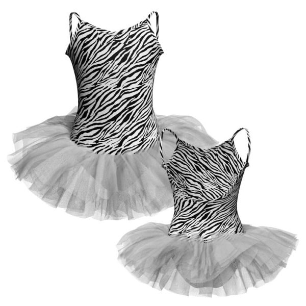 tutu danza in lycra stampata bretelle tuv50622