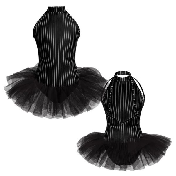 tutu danza in lycra stampata canotta scollo americana tuv3010