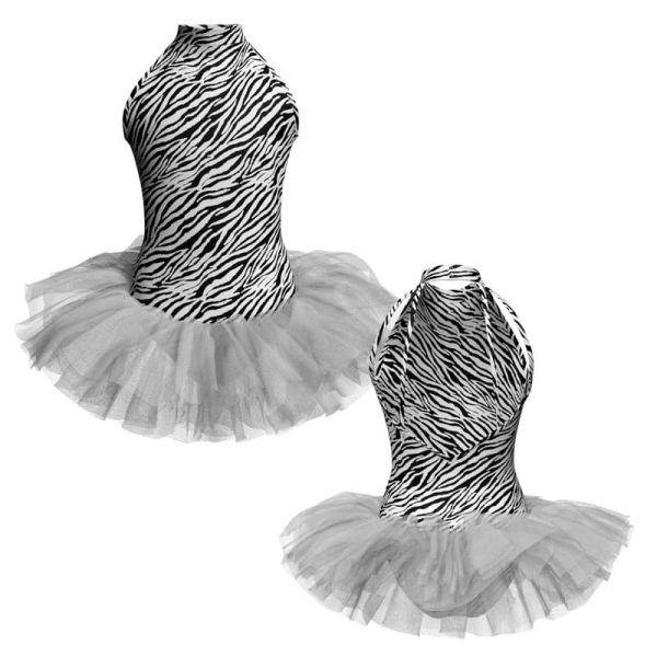 tutu danza in lycra stampata canotta scollo americana tuv301022