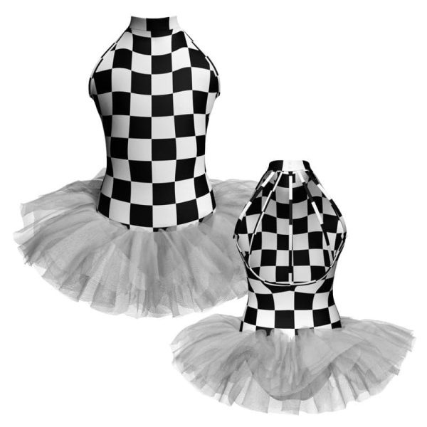 tutu danza in lycra stampata canotta scollo americana tuv301122