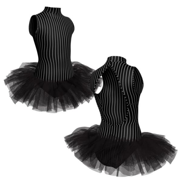 tutu danza in lycra stampata canotta scollo americana tuv5101