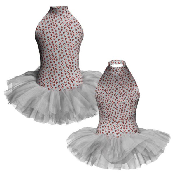 tutu danza in lycra stampata canotta scollo americana tuv51322