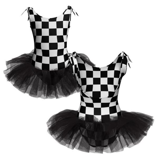 tutu danza in lycra stampata canotta tuv1023