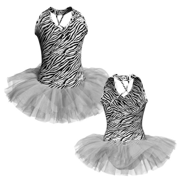 tutu danza in lycra stampata canotta tuv424