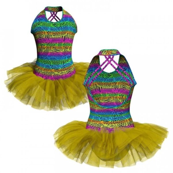 tutu danza in lycra stampata canotta tuv432