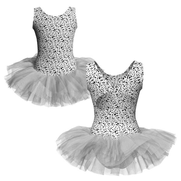 tutu danza in lycra stampata canotta tuv433