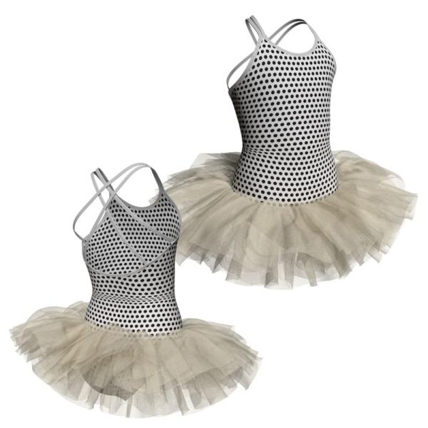 tutu danza in lycra stampata doppie bretelle tuv50722