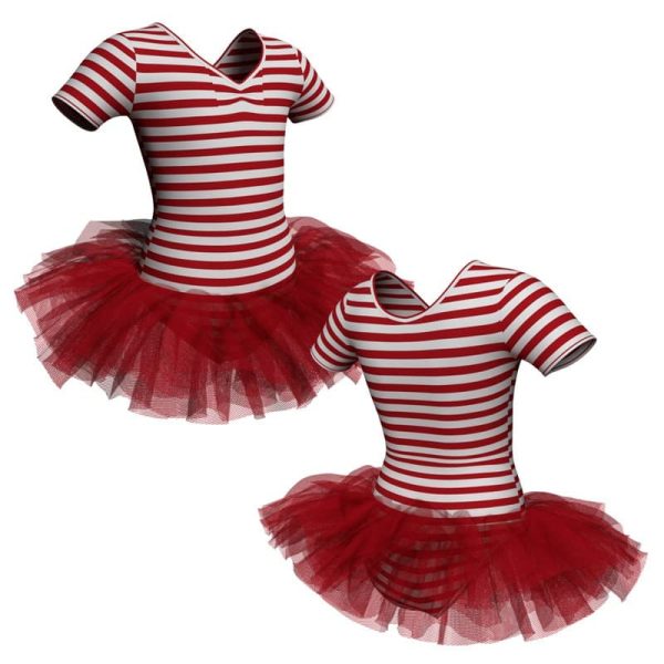 tutu danza in lycra stampata manica corta tuv1008