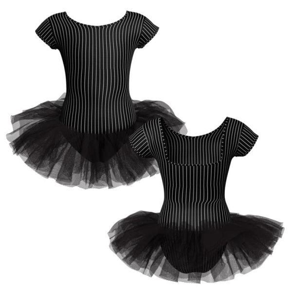 tutu danza in lycra stampata maniche aletta con inserto tuv23122