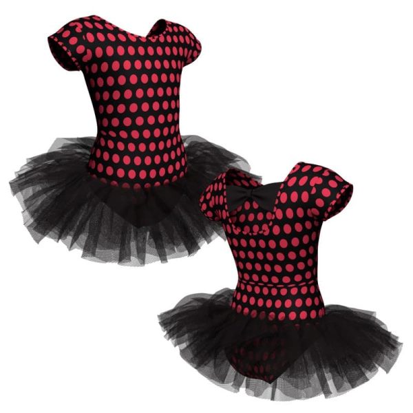 tutu danza in lycra stampata maniche aletta tuv21022