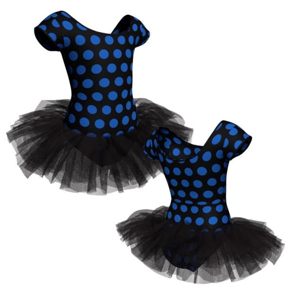 tutu danza in lycra stampata maniche aletta tuv408