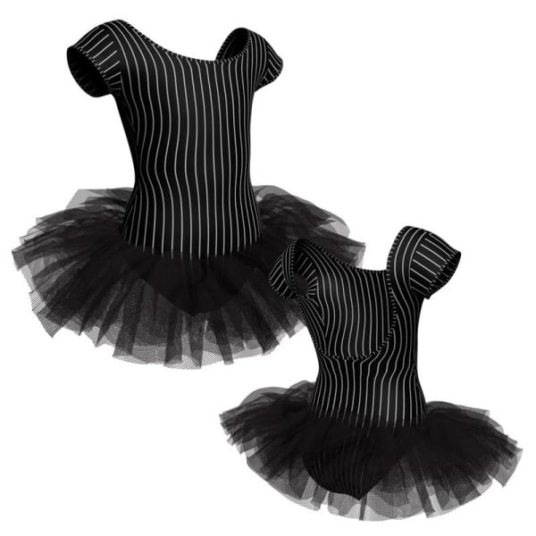 tutu danza in lycra stampata maniche aletta tuv414