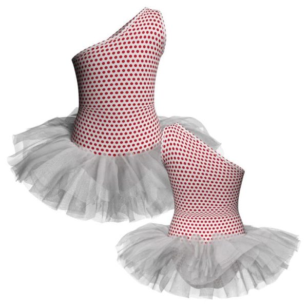 tutu danza in lycra stampata monospalla tuv1020