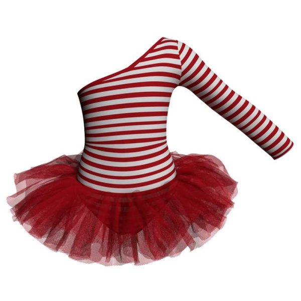 tutu danza in lycra stampata monospalla tuv999