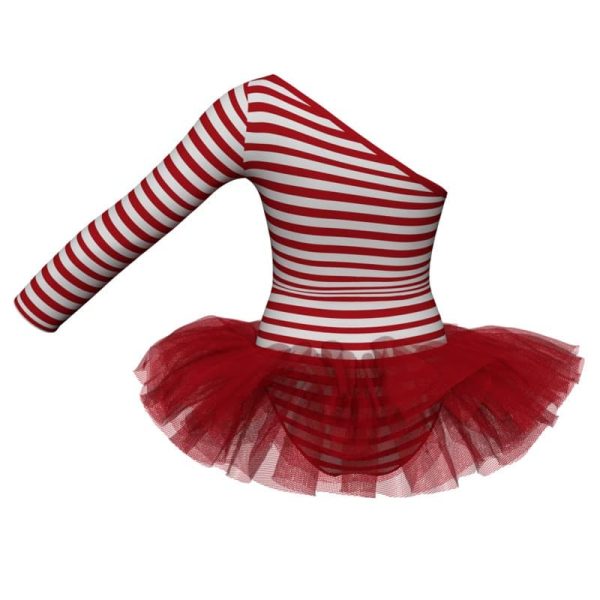 tutu danza in lycra stampata monospalla tuv99922