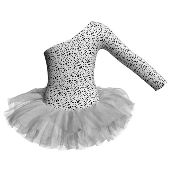 tutu danza in lycra stampata monospalla tuv99933