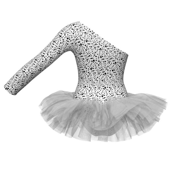 tutu danza in lycra stampata monospalla tuv99944