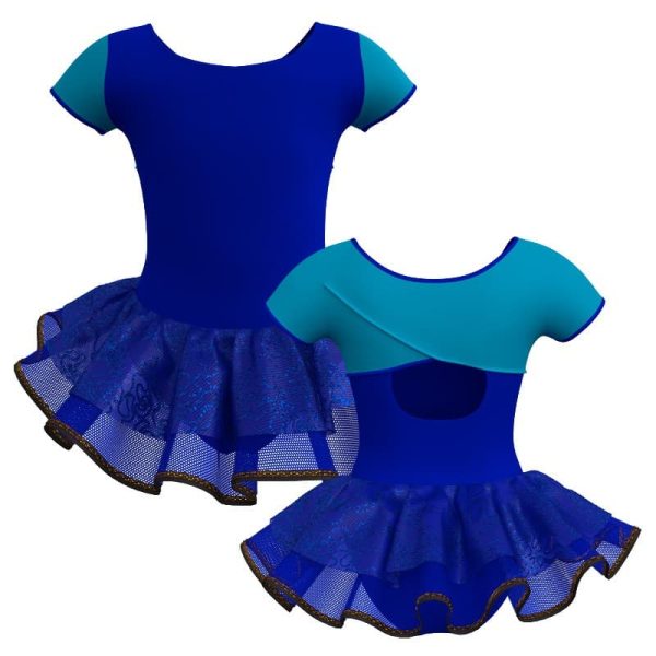 tutu danza manica corta con inserto sk1001lcs208121