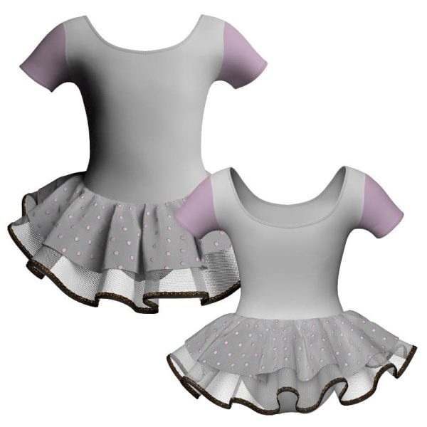 tutu danza manica corta con inserto sk1001lcs407t31