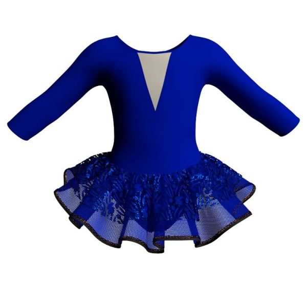 tutu danza maniche 3 4 con inserto sk1001lcs1161