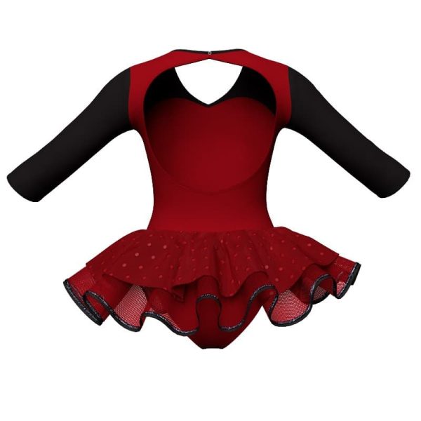 tutu danza maniche 3 4 con inserto sk1001lcs12689