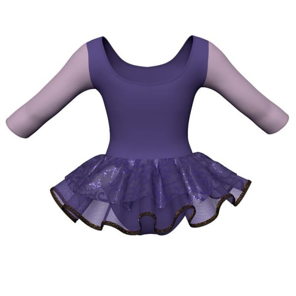 tutu danza maniche 3 4 con inserto sk1001lcs406t22