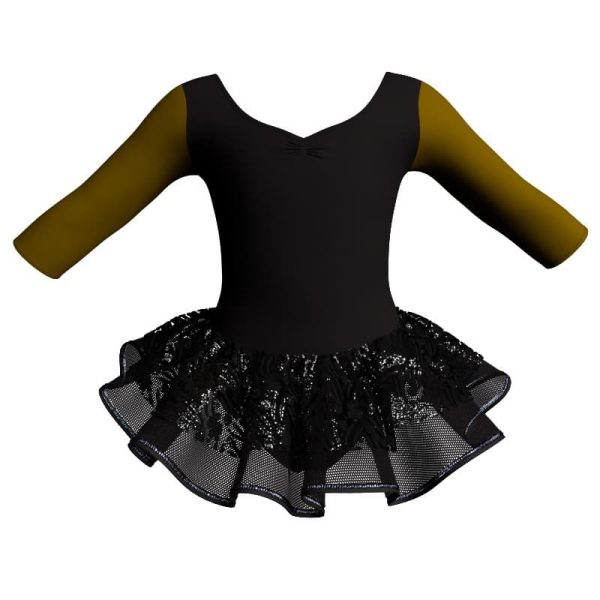 tutu danza maniche 3 4 con inserto sk1001lcs452t45