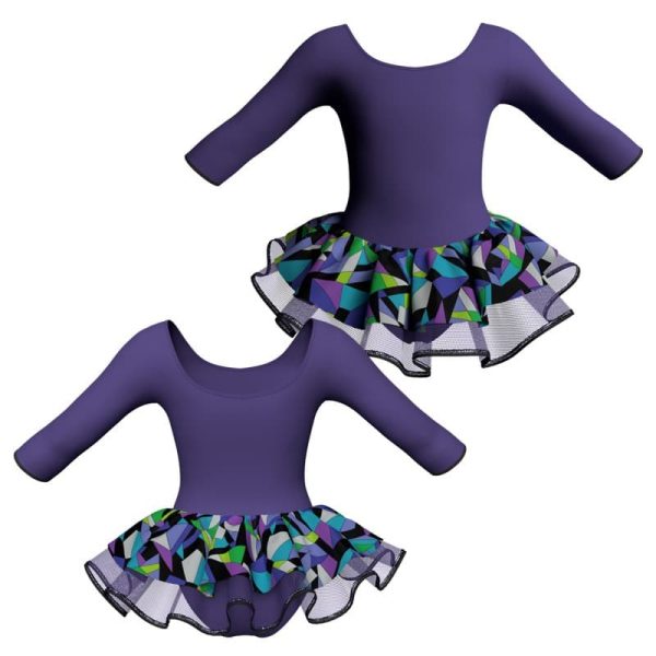 tutu danza maniche 3 4 tuc40667