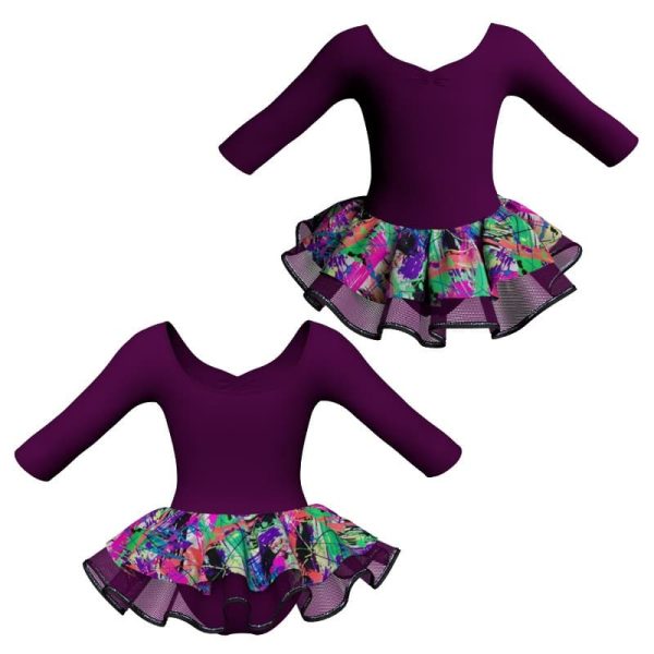 tutu danza maniche 3 4 tuc452