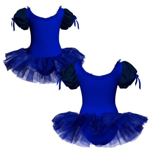 tutu danza maniche a palloncino con copritulle tua2504111