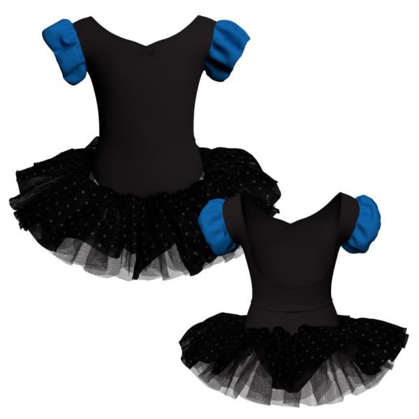 tutu danza maniche a palloncino con copritulle tua281034