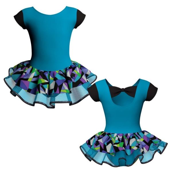 tutu danza maniche aletta con copritulle fantasy tuc210t