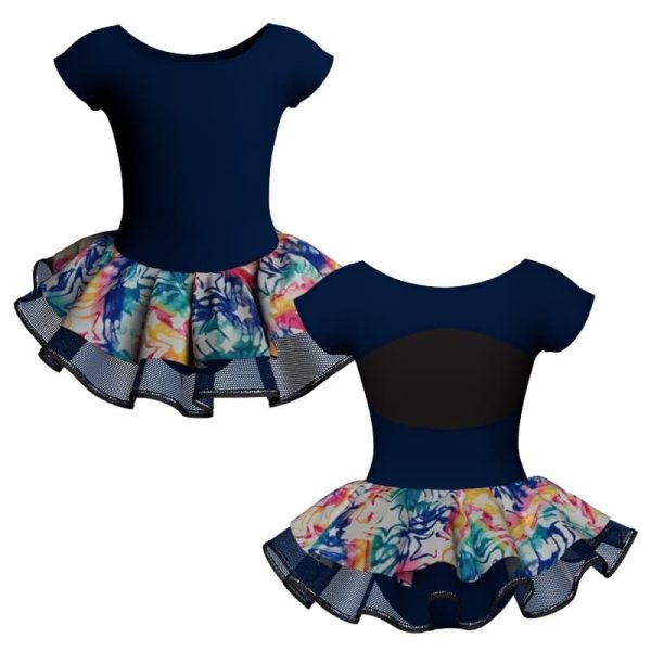 tutu danza maniche aletta con copritulle fantasy tuc21145