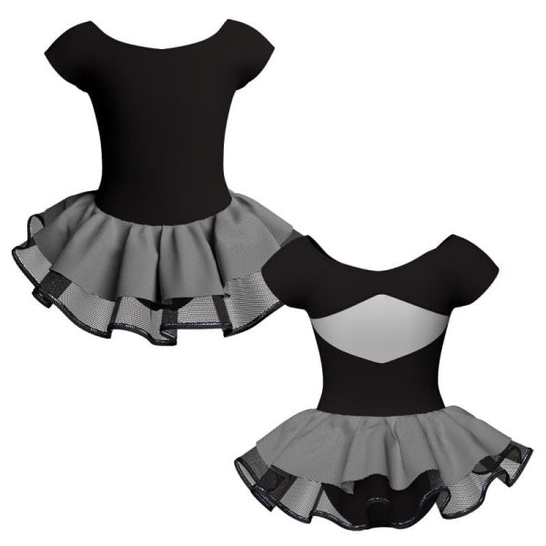 tutu danza maniche aletta con copritulle fantasy tuc24067