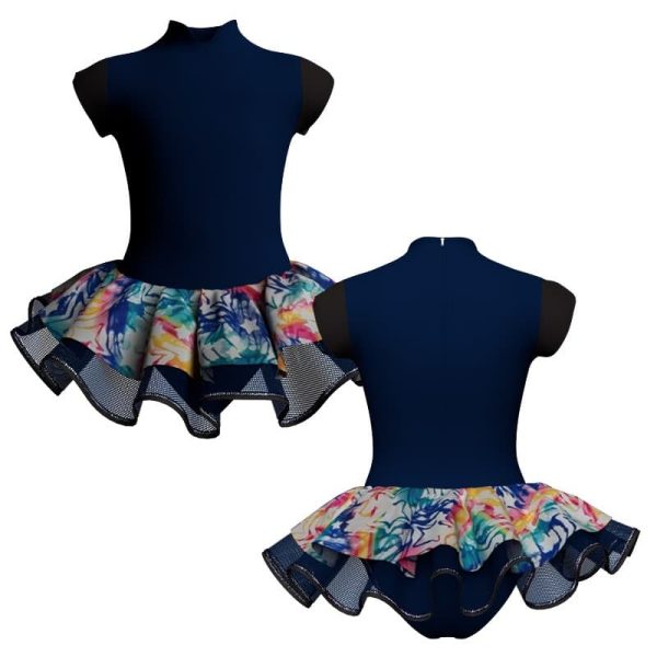 tutu danza maniche aletta con copritulle fantasy tuc2601